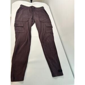 Alphalete Identity Cargo Joggers Mens Small Brown Athletic Sweatpants Gym